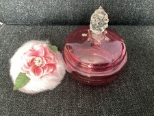 Vintage cranberry glass for sale  ALDERSHOT