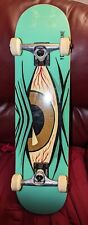 Máquina de brinquedo skate Mad Eye turquesa 7,75" completa com rodas 52mm, usado comprar usado  Enviando para Brazil