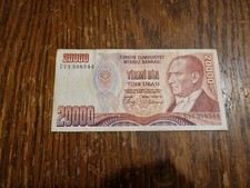 Turchia banconota del usato  Cerreto d'Esi