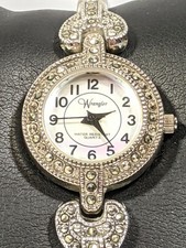 Usado, Relógio Wrangler prata tom perolizado estilo clássico pulseira 7 polegadas comprar usado  Enviando para Brazil