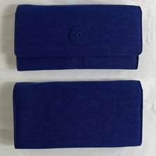 Kipling Teddy Snap Wallet Trifold Blue perivinkle nunca usado, grande, multibolsos comprar usado  Enviando para Brazil