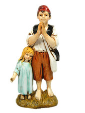 Pastore coppia bambini usato  Napoli