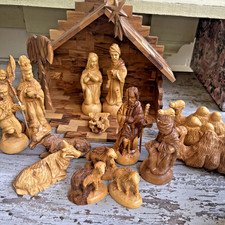Nativity olive wood for sale  Woodford