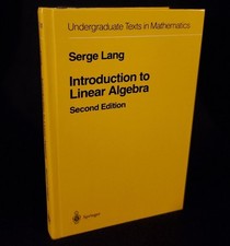 Introduction to Linear Algebra By Serge A. Lang HCDJ 2nd Edition 1997 Undergrad, usado comprar usado  Enviando para Brazil