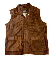 Trapper herren lederweste gebraucht kaufen  Ettlingen