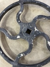 Roda industrial redonda Edward de ferro fundido 14 polegadas preta centro quadrado comprar usado  Enviando para Brazil