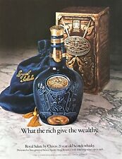 Royal Salute Scotch 1981 de Chivas What the Rich Give the Wealthy anuncio impreso segunda mano  Embacar hacia Argentina