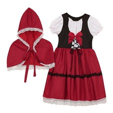 Vestido infantil feminino princesa com capuz capa bola fantasia broche cosplay adereços presente, usado comprar usado  Enviando para Brazil
