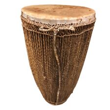 Vintage ALTO Feito à Mão Africano Djembe Drum Bongo 22 Alto Cabeças Duplas FUNCIONANDO comprar usado  Enviando para Brazil