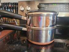 Usado, Panela de molho vintage Revere Ware 2 qt vaporizador caldeira dupla com tampa panelas   comprar usado  Enviando para Brazil