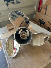 Usado, Hélice de barco de aço inoxidável 14 x 21 para motores Mercury 135-300HP 15 dentes destro comprar usado  Enviando para Brazil
