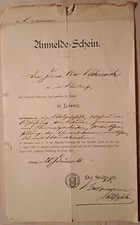 Anmeldeschein firma leisnig gebraucht kaufen  Leisnig