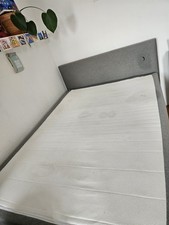 Kuscheliges graues bett gebraucht kaufen  Halle