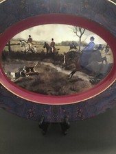 Prato requintado Ralph Lauren 17" oval WEDGEWOOD osso porcelana Berkshire caça, usado comprar usado  Enviando para Brazil