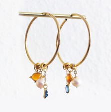 Creolen 40mm hoops gebraucht kaufen  Göttingen