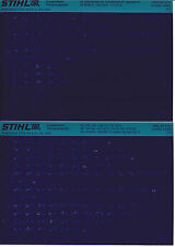 Stihl Ersatzteillisten Reinigungsgeräte 2003 / Microfiche Microfilm Fich 2 Stück comprar usado  Enviando para Brazil