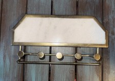 Usado, Gancho de parede moderno mármore acabamento em latão dourado 5 pinos porta-chaves decoração de entrada comprar usado  Enviando para Brazil