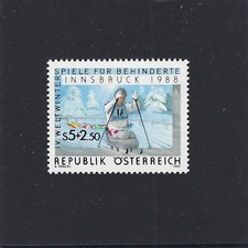 Austria/Austria 1988: Światowe Zimowe Igrzyska dla Osób Niepełnosprawnych **/MNH; nr mi 1910 na sprzedaż  Wysyłka do Poland