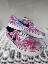 Usado, Tênis Nike Rosa Azul SB Zoom Stefan Janoski Lona Flor de Cerejeira Baixo Masculino 8 comprar usado  Enviando para Brazil