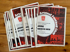 Arsenal home programmes for sale  BRIDGEND