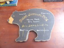 Wooden sign bear for sale  Dryden