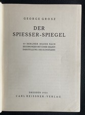 George grosz spiesser gebraucht kaufen  Baden-Baden