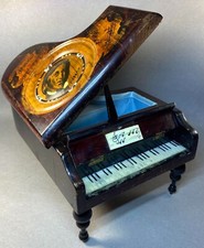 Caixa de joias Chopin madeira musical em forma de piano caixa Tristesse movimento musical suíço comprar usado  Enviando para Brazil