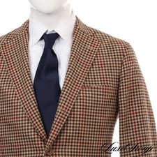 #1 VESTUÁRIO MASCULINO NOVO SEM ETIQUETAS Buck Mason x J. Jaqueta xadrez Press Lovat tweed marrom arma 42 R comprar usado  Enviando para Brazil