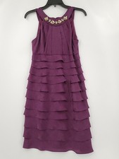 Vestido London Times Feminino Adulto Tamanho 6 Roxo Babado Decote cravejado Zíper Traseiro comprar usado Vestido London Times Feminino Adulto Tamanho 6 Roxo Babado Decote cravejado Zíper Traseiro comprar usado  Enviando para Brazil