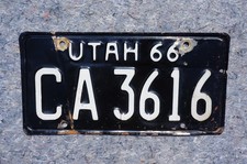 1966 utah license for sale  Boulder