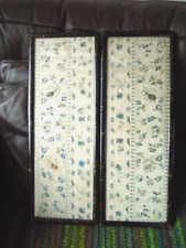 Embroidered silk folding for sale  MARKET DRAYTON