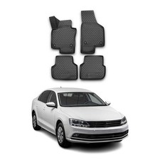 Forro de tapetes OMAC para VW Jetta A6 2011-2018 preto TPE para todas as condições climáticas 4 peças comprar usado  Enviando para Brazil