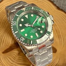 Relógio masculino automático 200M mergulhador 40mm NH35 mostrador verde pulseira de ostra inserção de cerâmica comprar usado  Enviando para Brazil
