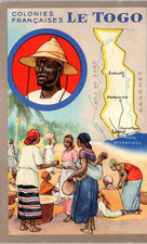 Togo carte geographique d'occasion  France