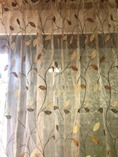 Gardine beige braun gebraucht kaufen  Leutenbach