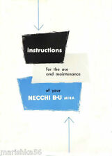 Necchi mira instruction for sale  Petersburg