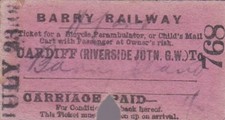 Barry railway ticket for sale  WATFORD