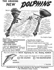 1958 advert dolphin for sale  SIDCUP
