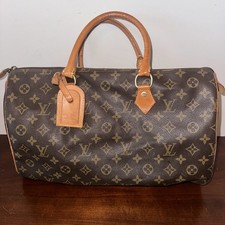Bolsa Louis Vuitton monograma Speedy 35 M41524 Boston lona marrom autêntica 370 comprar usado  Enviando para Brazil
