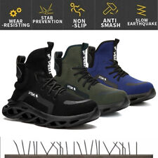 Botas de trabalho masculinas sapatos de segurança biqueira de aço tênis indestrutível botas de caminhada comprar usado  Enviando para Brazil
