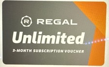 VOUCHER DE FILME ILIMITADO 3 MESES REGAL CINEMAS VÁLIDO EM VÁRIOS CINEMAS comprar usado  Enviando para Brazil