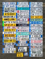 Placas de licencia EUROPEA/EUROPEA Italia Francia España Alemania Reino Unido y más opciones segunda mano  Embacar hacia Mexico