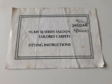 Genuine jaguar instruction for sale  NORTHAMPTON