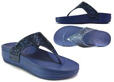 Womens navy slippers for sale  SLOUGH