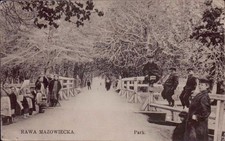 Rawa Mazowiecka Park w zimie Rawski Łódź Polska ok. 1915 na sprzedaż  Wysyłka do Poland