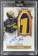 CHRISTIAN YELICH 2024 TOPPS DYNASTY #DAPB-CY VERTICAL JOGO-USADO PATCH AUTOGRAFADO 8/10 comprar usado  Enviando para Brazil