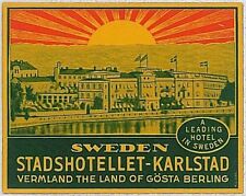 Vintage hotel label usato  Milano