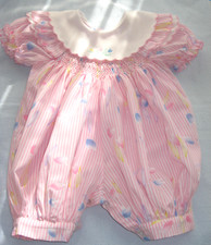 Smocked romper pink for sale  KIRKCALDY