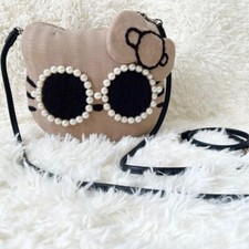 a-jolie × Hello Kitty Bolsa de Ombro Colaboração Modelo RARO Camurça Rattan comprar usado  Enviando para Brazil