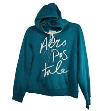 Moletom com capuz Aeropostale azul-verde feminino tamanho XL manga longa FLAW comprar usado  Enviando para Brazil